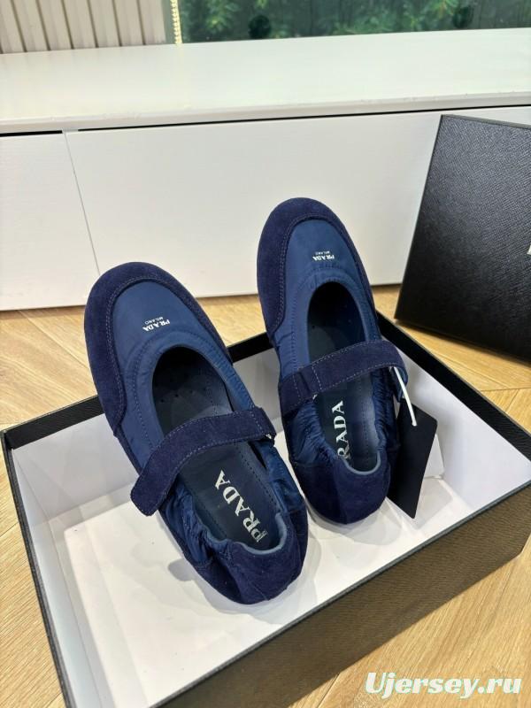 Prada 2025/SS Metal Toe Thin Sole Training Shoes Casual Footwear - LY00260