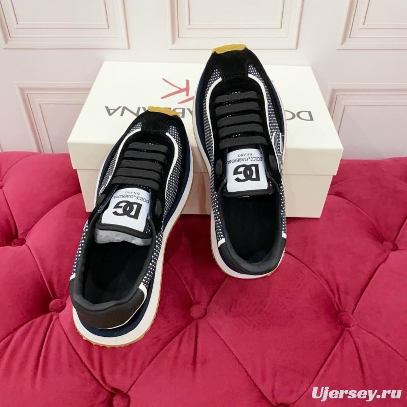 Dolce & Gabbana 2025 Spring Summer Collection Luxury Embroidered Logo Sneakers - AS00300