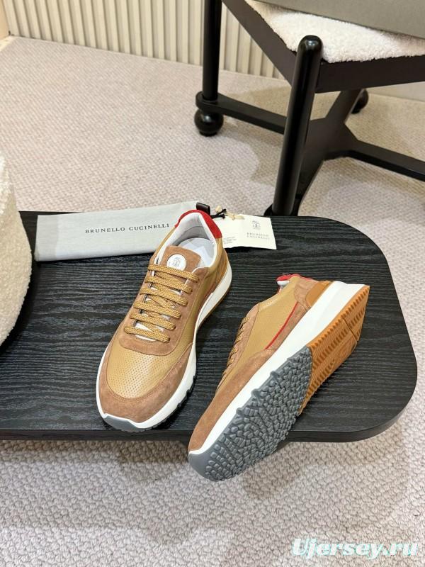 Brunello Cucinelli Casual Sneakers with Seasonal Colors and Leather Lining - KFY00320