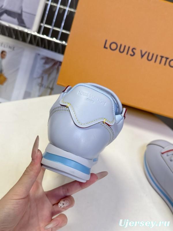 Louis Vuitton 2025 SS Pharrell Williams Collaboration Thick Sole Sneakers Retro Running Shoes - KFY00380