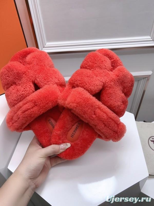 H Erijus Shoes Love Fur Slippers - LY00270