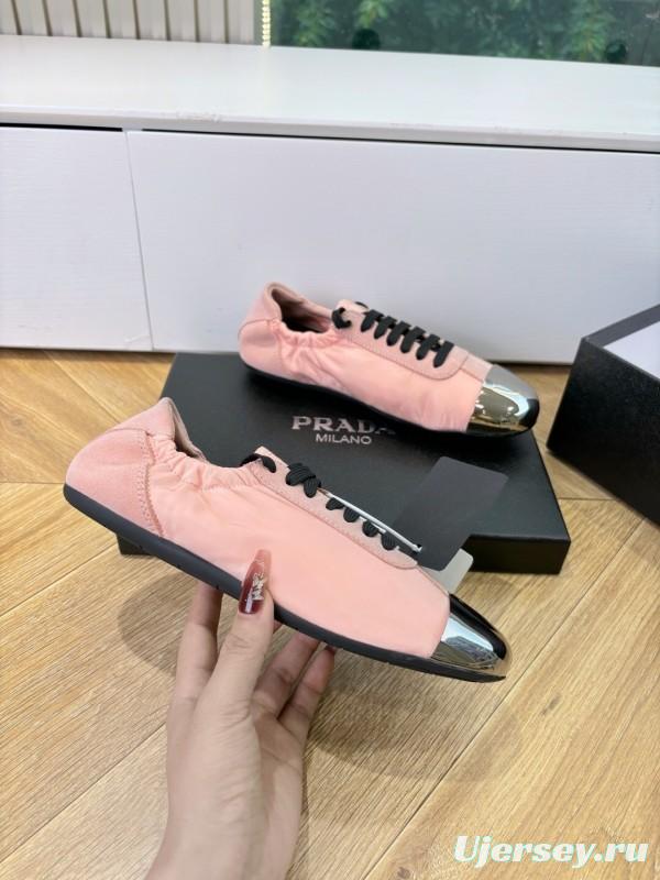 Prada 2025/SS Metal Toe Thin Sole Training Shoes Casual Shoes - LY00280