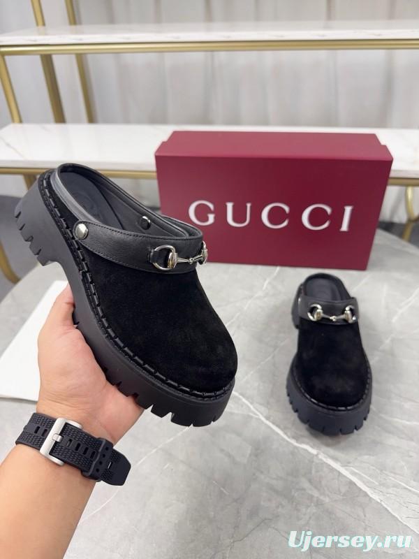 Gucci Double GG Platform Loafers - KFY00280