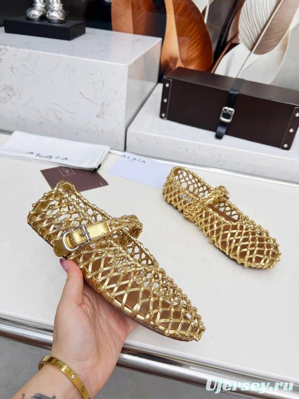 Alaia Handwoven Ballet Dance Shoes with Inner Height Increase - LY00280