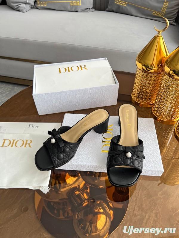 Dior Dway High Heel Sandals with Embroidered Logo - LY00270