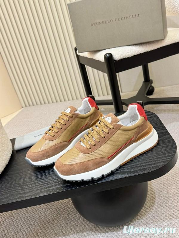 Brunello Cucinelli Casual Sneakers with Seasonal Colors and Leather Lining - KFY00320