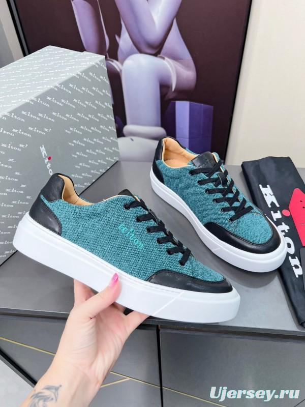 Kiton 2025/SS Tie-Detail Old Money Style Casual Men's Shoes - KFY00320