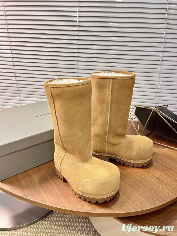 Balenciaga 2025 SS New Big Head High Heel Snow Boots - 2025SSBHB