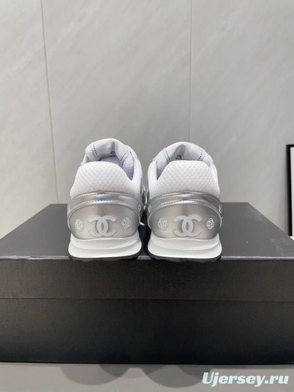Chanel Silver Horn King II Casual Series Sports Shoes - KFY00330
