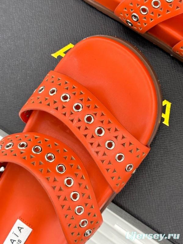 Alaia Spring Summer 2025 Laser-Cut Casual Sandals - KFY00260