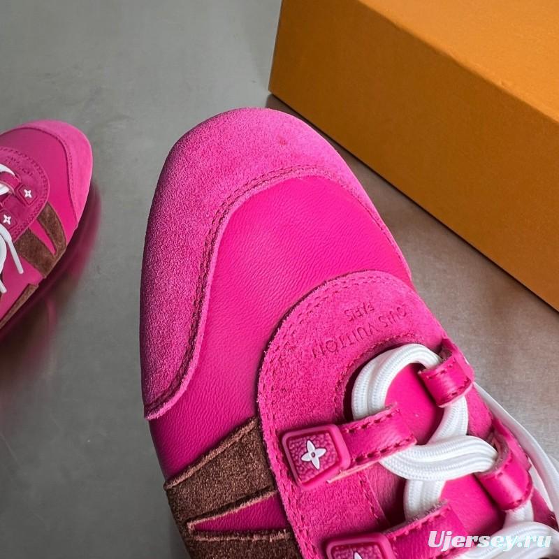 Lv Sneakerina 2025 SS Ballet Round Toe Lace-Up Low Top Lifestyle Casual Shoes - YC