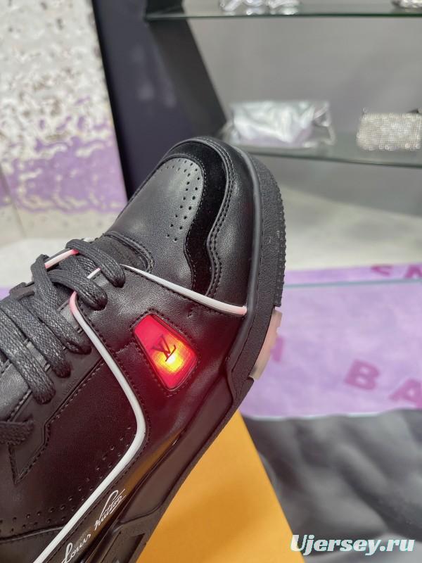 LV Trainer Maxi Sneakers with Multi-Color LED Charging Cable - AS00760