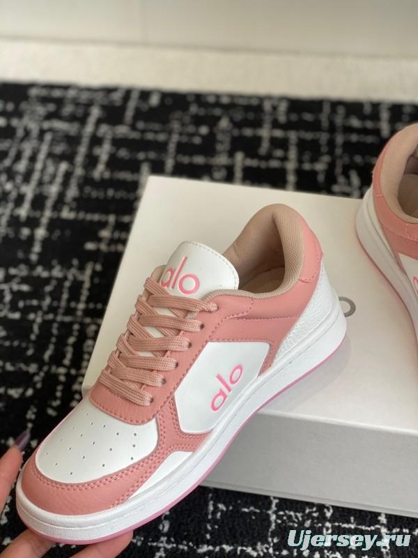 Alo 2025 SS Two-Tone White Sneakers Platform Comfort Casual Shoes - KFY00280