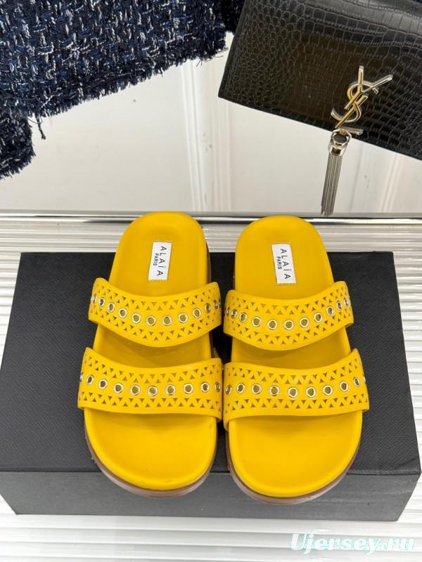 Alaia 2025SS Hollow-Out Casual Sandals - KFY00260