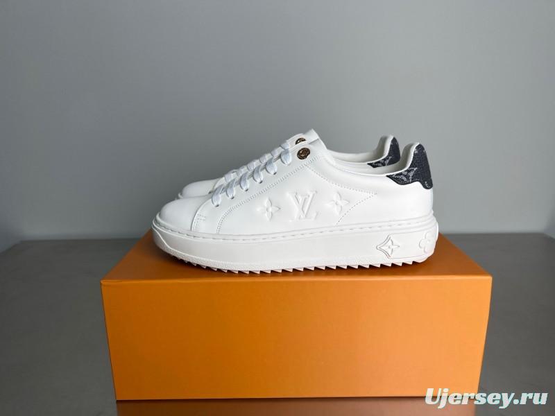 Louis Vuitton Takashi Murakami Time Out Cherry Blossom Flat Low-Top Sneakers - YC