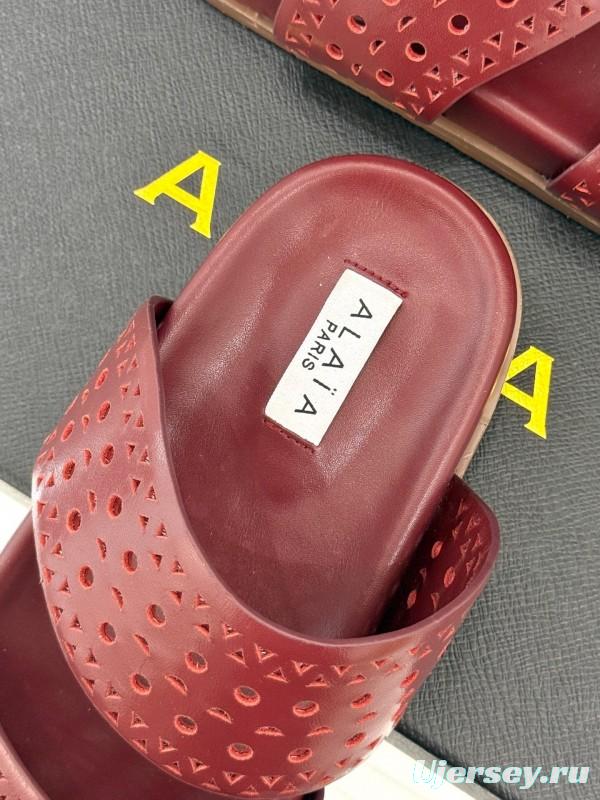 Alaia Spring Summer 2025 Laser-Cut Openwork Casual Sandals - KFY00260