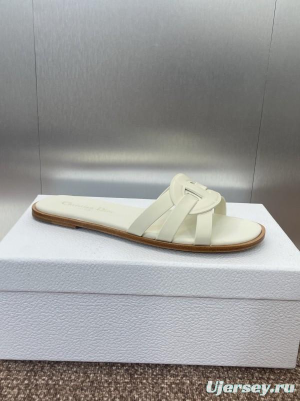 Dior D-Club Jelly Color Hollow Layered Cross Strap Women's Sandals - KFY00280