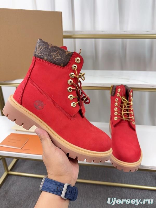 Timberland x LV Monogram Ankle Boots Waterproof Suede - LY00380