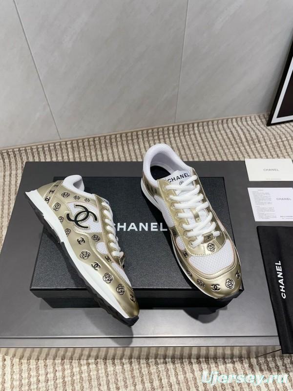 Chanel Silver Horn King II Casual Series Sneakers - KFY00330