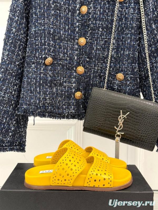 Alaia 2025 SS Hollow-Out Casual Sandals - KFY00260