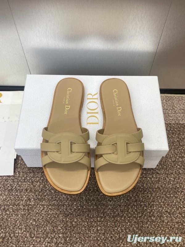 Dior D-Club Jelly Color Hollow Layered Cross Strap Women's Sandals - KFY00280