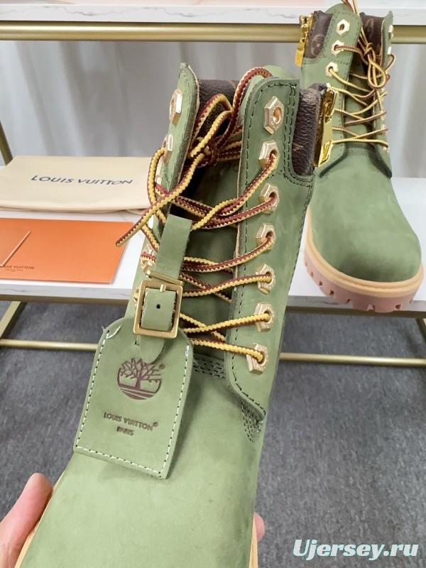 Timberland x LV Monogram Ankle Boots Waterproof Suede - LY00380