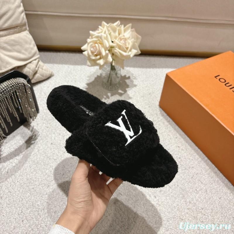 L牌 Wool Lazy Slippers 2025 SS Collection - LY00260