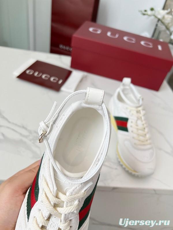 Gucci Women's Casual Shoes with GG Supreme Print and Metal Bit - AS00330