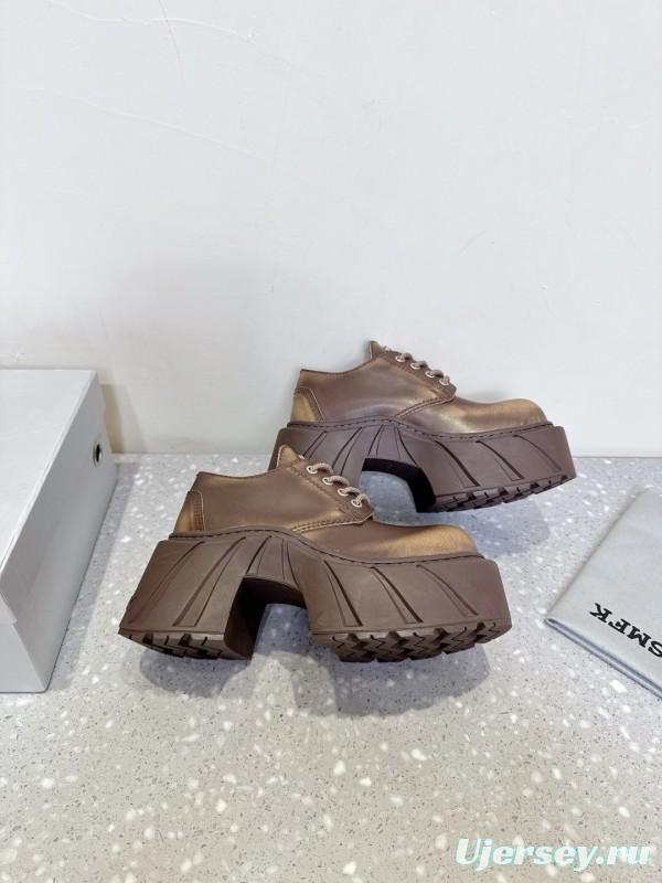 Smfk 2025 SS Collection Platform Derby Shoes with Thick Sole - LY00260