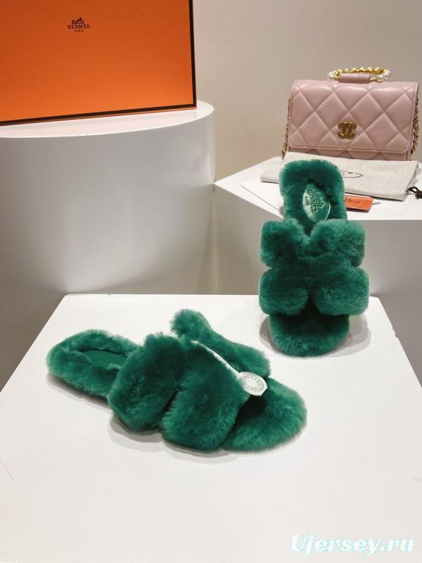 Hermès Fall/Winter 2025 Flat Wool Slippers - LY00240