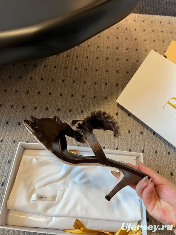 The Row 25ss Handwoven Bow Slippers - KFY00280