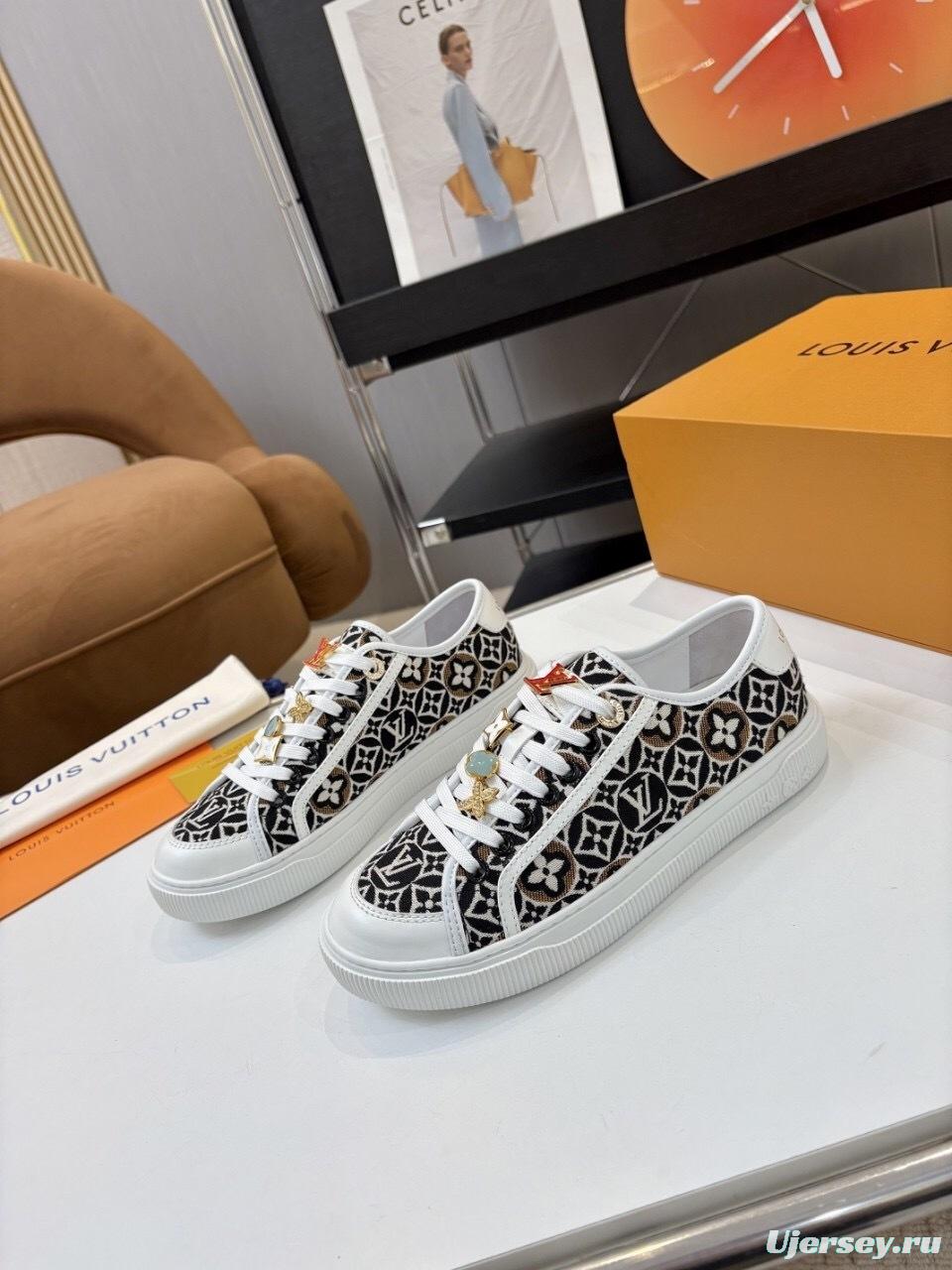 Louis Vuitton Lagoon Series Denim Sneakers with Buckle - AS00300