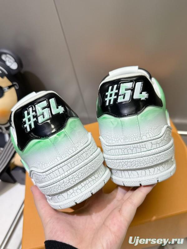 Louis Vuitton Trainer Basketball Series Crackle Glaze Process Sneakers - LY00490