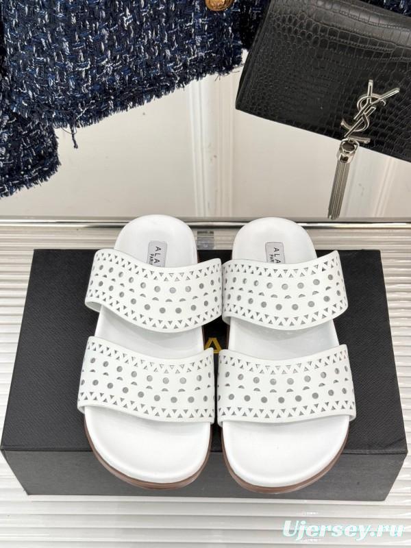 Alaia Spring Summer 2025 Laser-Cut Openwork Casual Sandals - KFY00260