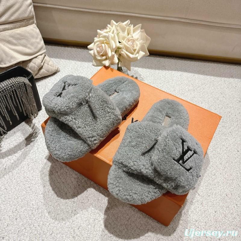 L牌 Wool Lazy Slippers - LY00260