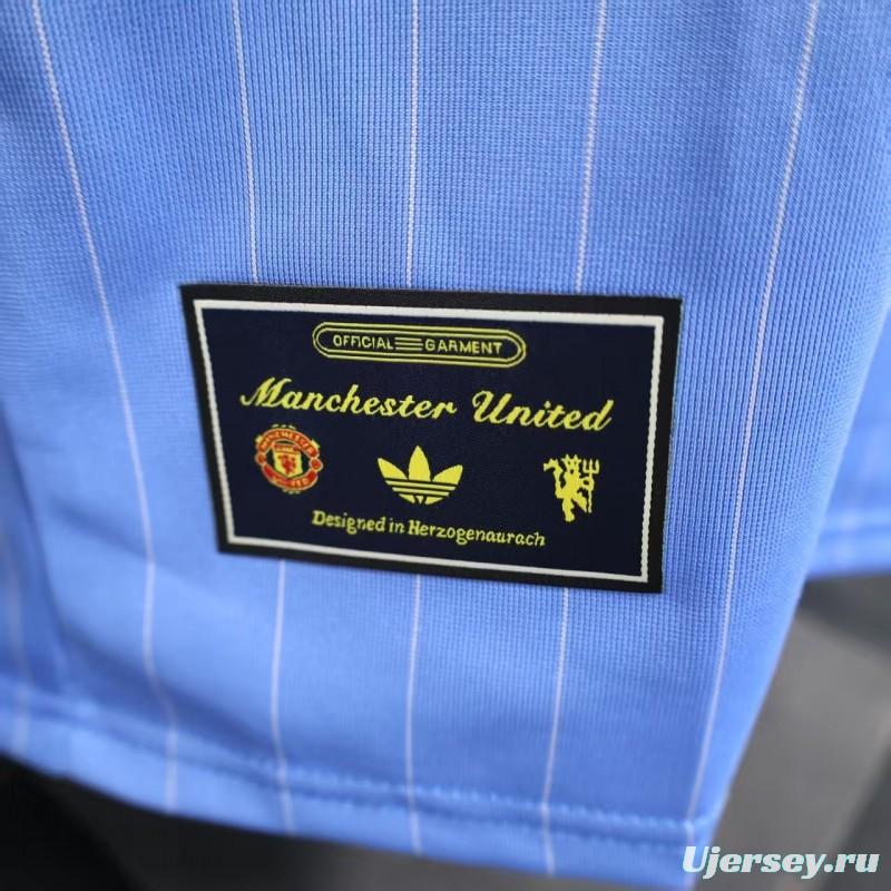 Player Version 25/26 Manchester United Sky Blue  Adidas Original Jersey