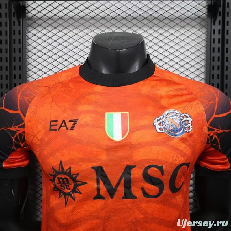 Player Version 25/26 Napoli Halloween Orange Jersey-Glow In Dark