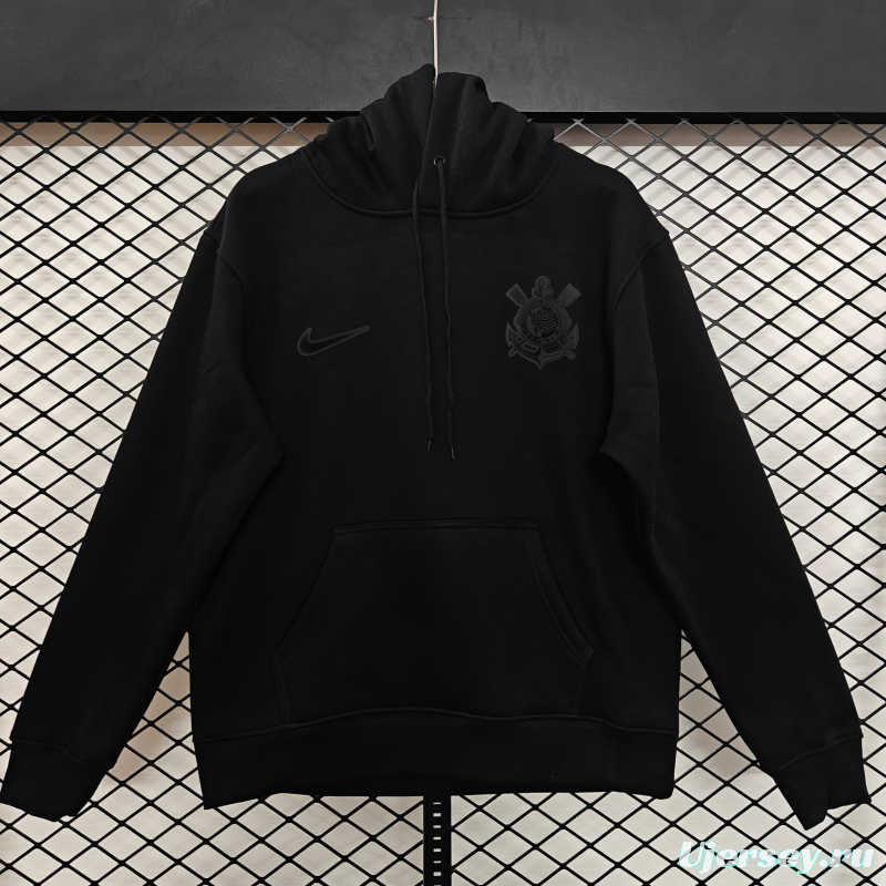 Player Version 25/26 Corinthians Black Full Zipper Jacket-9 Colors