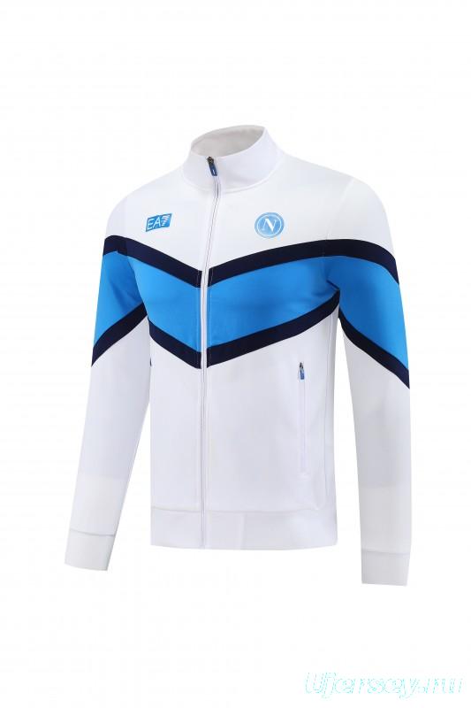 25/26 Napoli White Full Zipper Jacket+Long Pants