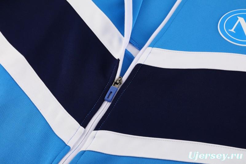 25/26 Napoli Blue/Black Full Zipper Jacket+Long Pants