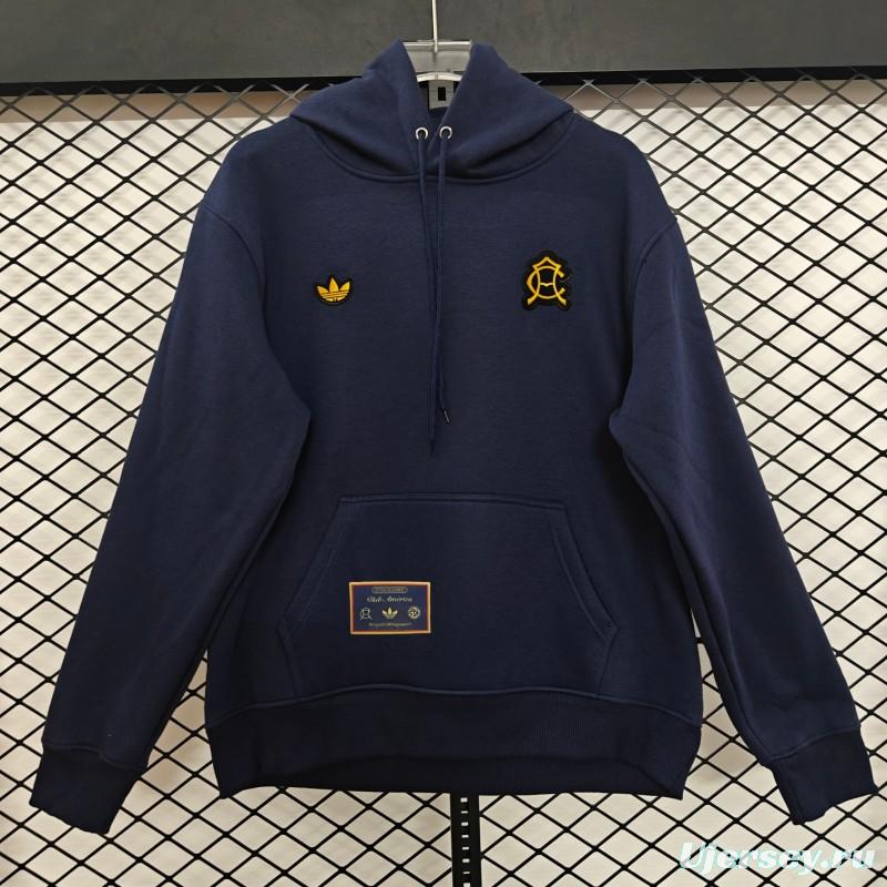 Adidas x Club America Retro Embroidered Logo Hoodie