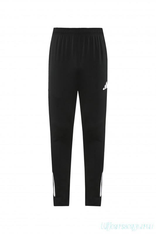 25/26  Adidas Black Full zipper Jacket Tracksuit+ long pants