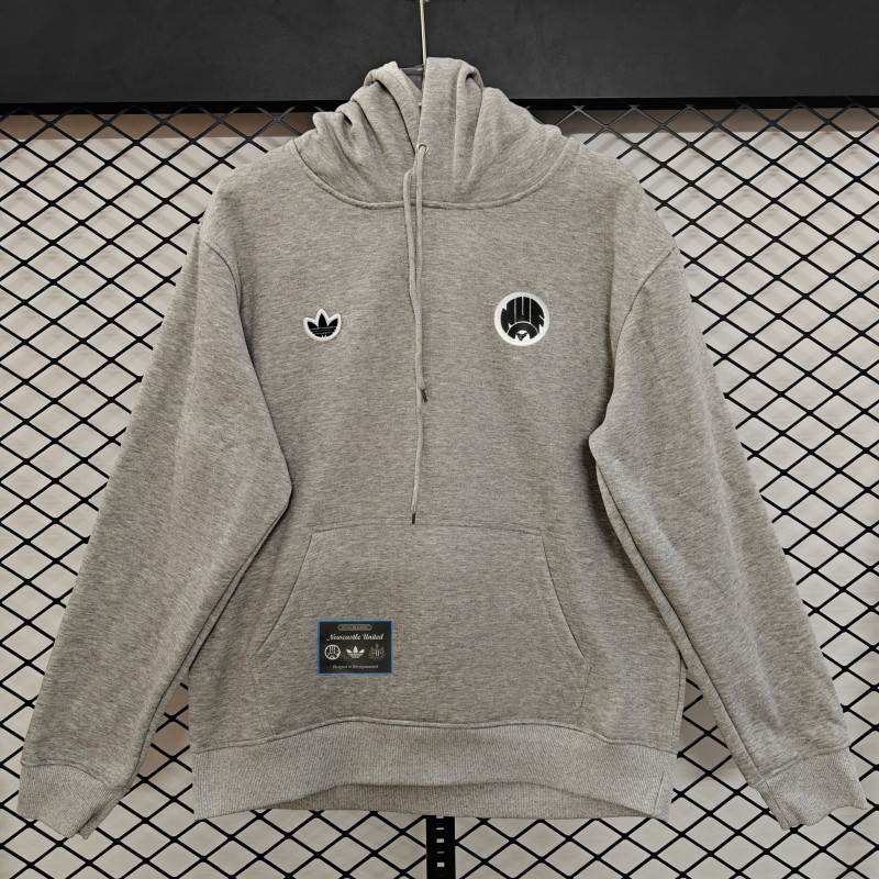 25/26 Adidas x Newcastle United Retro Embroidered Logo Hoodie 9 Colors