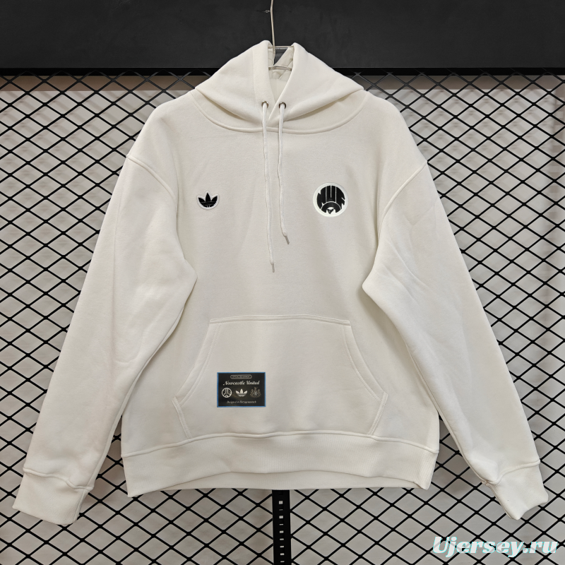 25/26 Adidas x Newcastle United Retro Embroidered Logo Hoodie 9 Colors