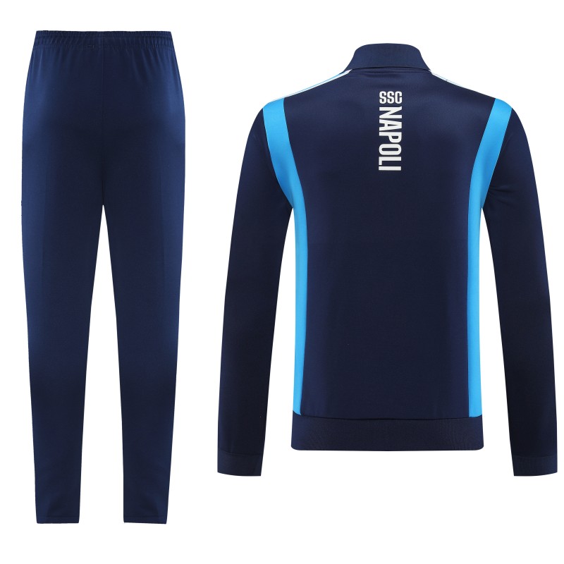 25/26 SSC Napoli Navy Blue  Full zipper Jacket Tracksuit+ long pants