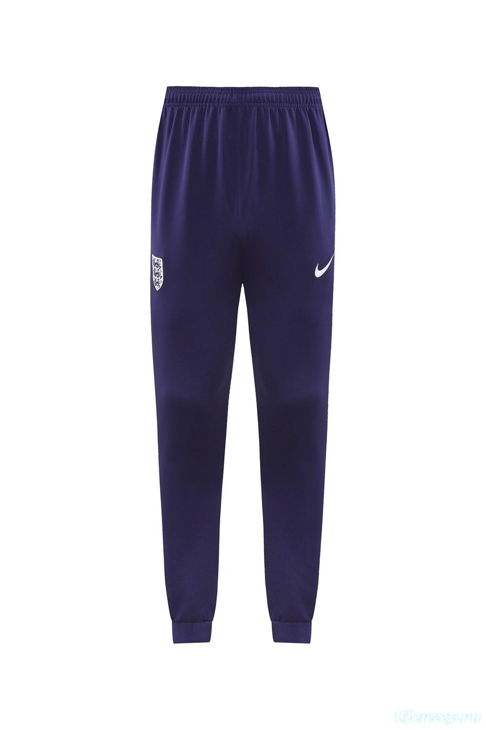 24/25  England Purple Full zipper Jacket Tracksuit+ long pants