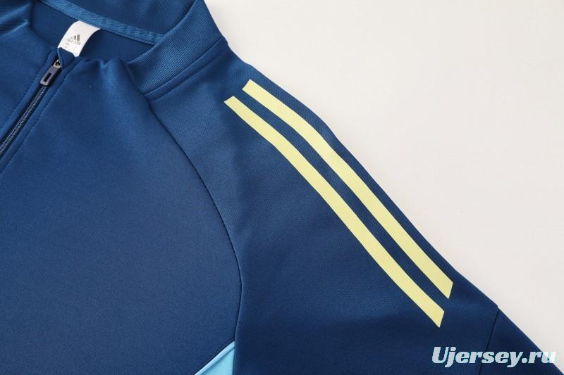 25/26  Adidas Navy Blue Full zipper Jacket Tracksuit+ long pants