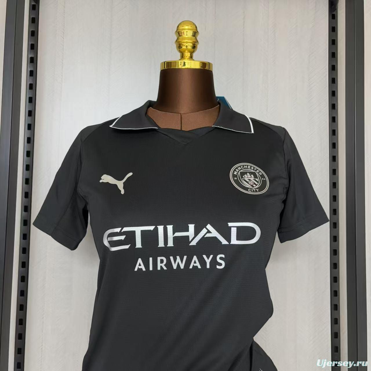 25/26 Women Manchester City Black Jersey