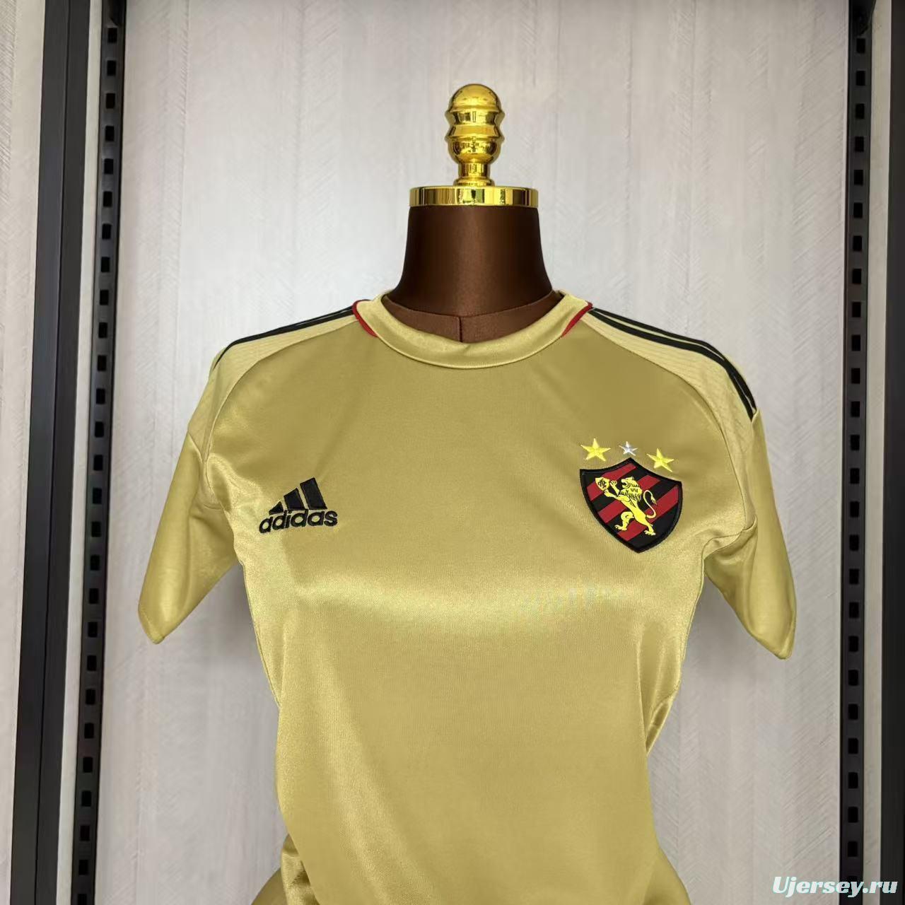 2016 Women Retro Recife Sports Gold Jersey
