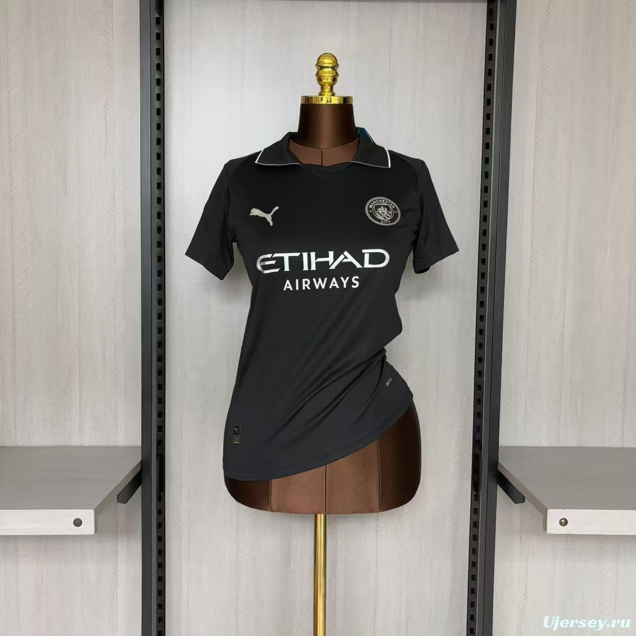25/26 Women Manchester City Black Jersey